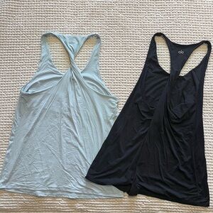 Alo Don’t Get It Twisted Tank Top Lot of 2